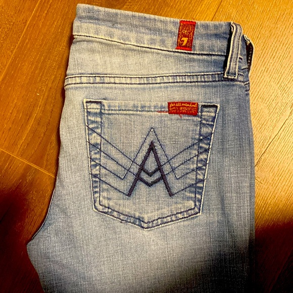 7 For All Mankind A Pocket Flare Jeans Size 29 - Picture 7 of 10